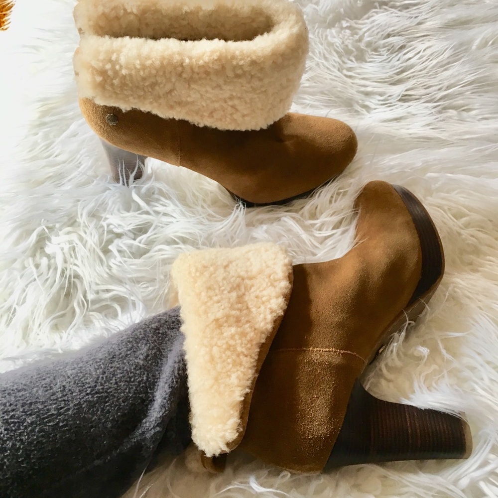 ☃️ UGG Platform heeled bootie